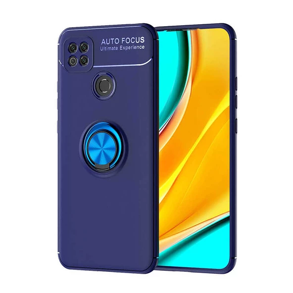 Xiaomi Redmi 9C Kılıf Yüzüklü Magnetli Ravel Case