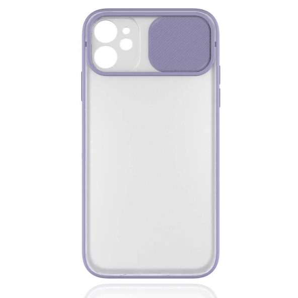Apple iPhone 11 Kılıf Kamera Kapatmalı Lensi Case - 11