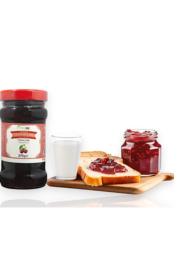 Glutensiz Vişne Reçeli 375 G - Cherry Jam Gluten Free