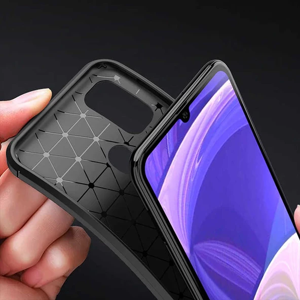 Samsung Galaxy M21 Kılıf Karbon Silikon Case - 12