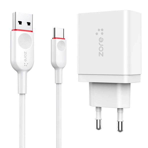 Zore XMac Serisi ZR-X2 Type-C 2 in 1 Şarj Seti