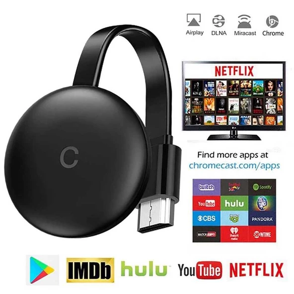 G12 Chromecast Kablosuz HDMI Ses ve Görüntü Aktarıcı - 8