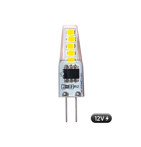 ERD-276 Şeffaf 12V 2W 3000K G4 Led Ampul
