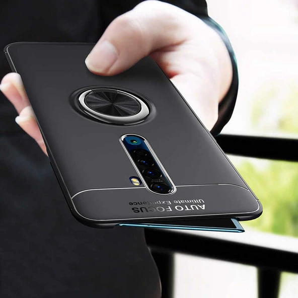 Oppo Reno 2Z Kılıf Yüzüklü Magnetli Ravel Case - 7