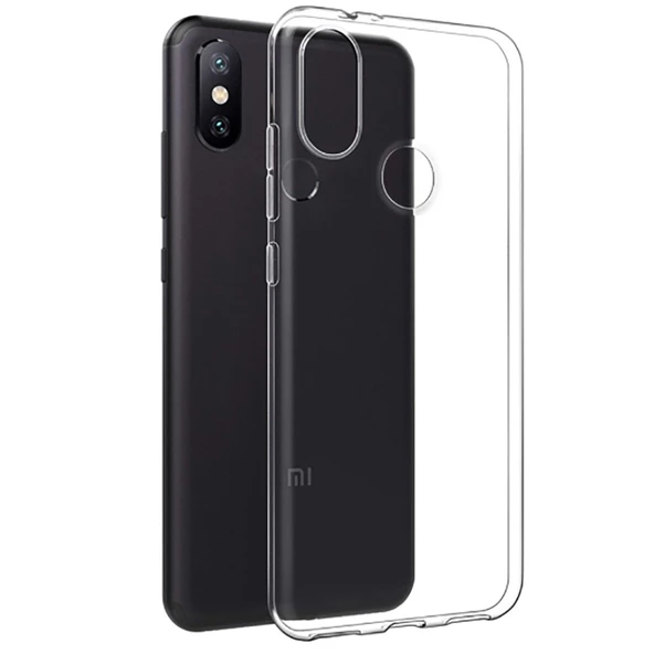 Xiaomi Redmi Note 6 Pro Kılıf Şeffaf Silikon Hibrit Case