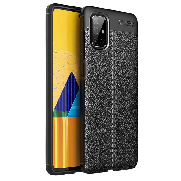 Samsung Galaxy M51 Kılıf Deri Tarzı Niss Silikon Case