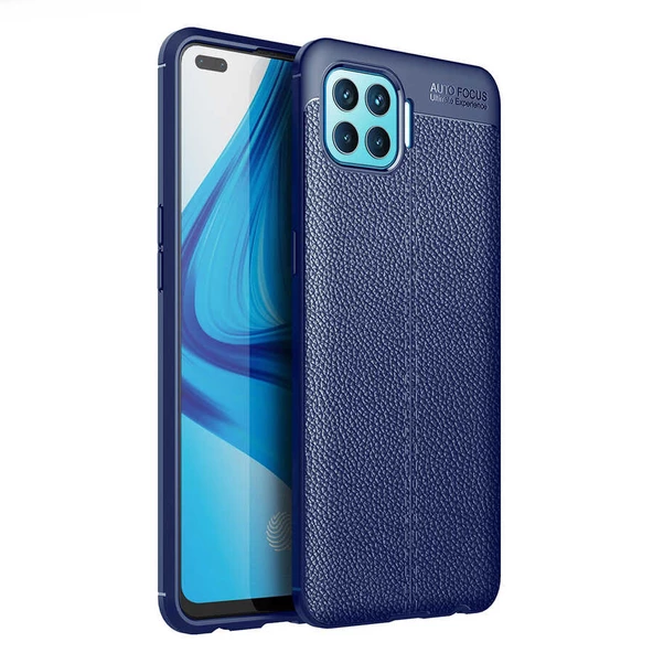 Oppo Reno 4 Lite Kılıf Deri Tarzı Niss Silikon Case