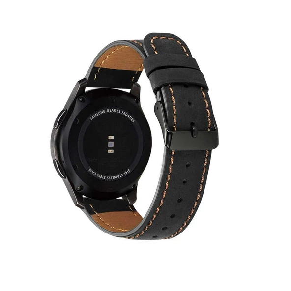 Samsung Galaxy Watch 46mm Kordon Deri Kordon 29 - Resim 4