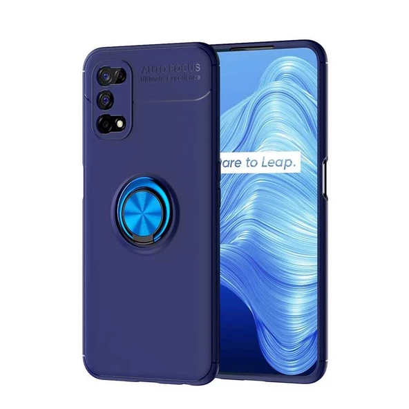 Realme 7 Pro Kılıf Yüzüklü Magnetli Ravel Case