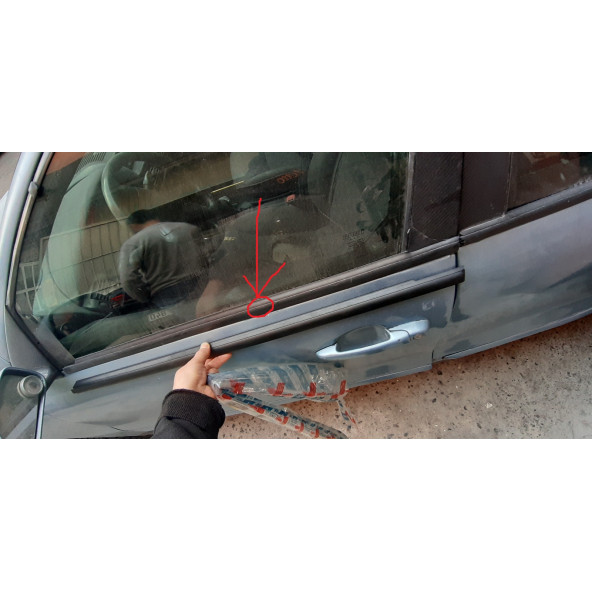 FİAT BRAVA  VE MAREA 4 KAPILI ÖN SOL KAPI CAM KENAR ÇITASI FİTİLİ 71718647 - 4