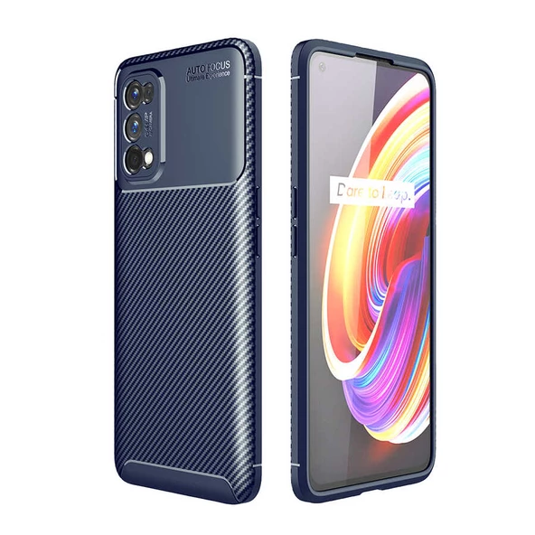 Realme 7 Pro Kılıf Karbon Silikon Case