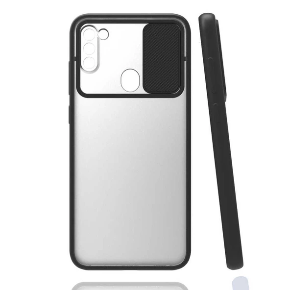 Samsung Galaxy A11 Kılıf Kamera Kapatmalı Lensi Case