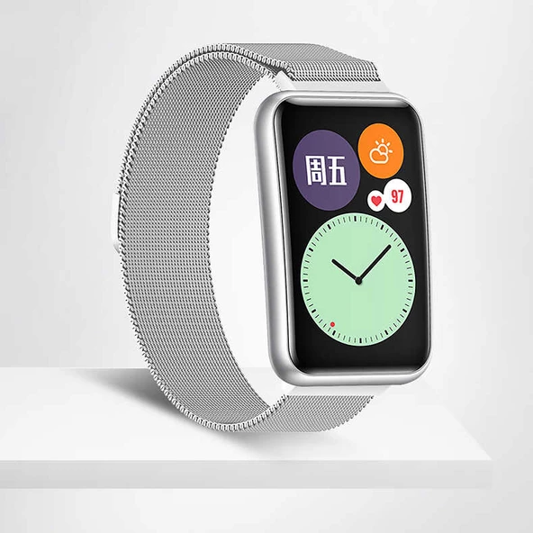 Huawei Watch Fit Metal 20mm Metal Kordon Dönüştürücü Apartı - 11