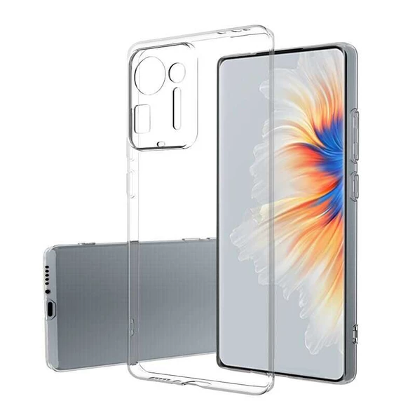 Xiaomi Mi Mix 4 Kılıf Şeffaf Silikon Hibrit Case