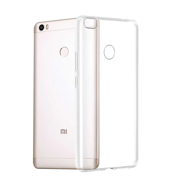 Xiaomi Mi Max 2 Kılıf Şeffaf Silikon Hibrit Case