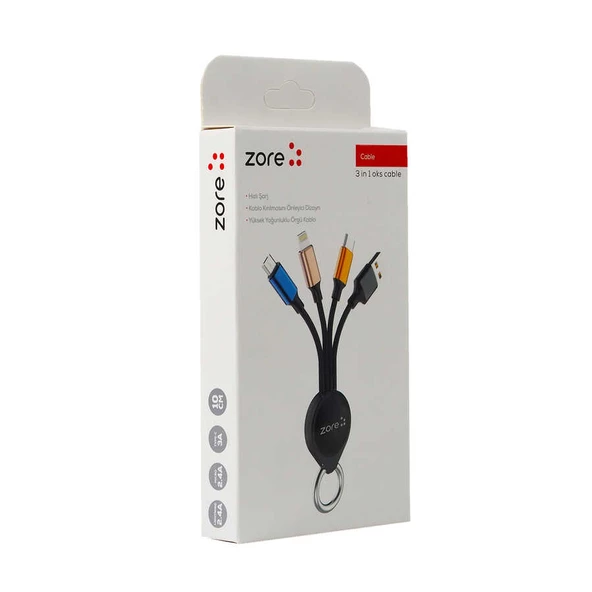 OKS 3 in 1 Usb Kablo - 4