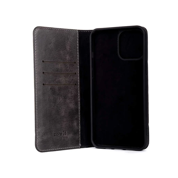 Apple iPhone 8 Kılıf Hakiki Deri Multi Cüzdan Case - 2