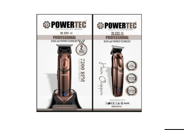 Powertec TR-3737 Sakal Tıraş Ense Çizim Makinası