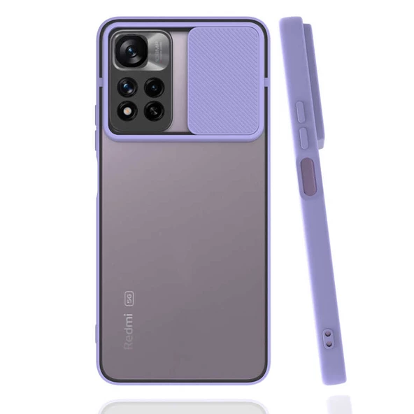 Xiaomi Redmi Note 11 Pro Plus 5G Kılıf Kamera Kapatmalı Lensi Case