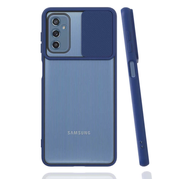 Samsung Galaxy M52 Kılıf Kamera Kapatmalı Lensi Case