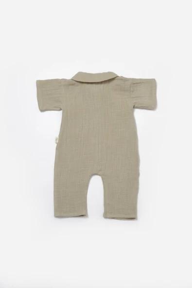 Bebek Kısa Kollu Tulum, %100 Pamuk, Bebek ve Yenidoğan Serisi - CSYM7040 - 3