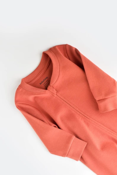 Bebek Fermuarlı Tulum, %100 Organik Pamuk, Bebek ve Yenidoğan Serisi - CSY3035 - Resim 3