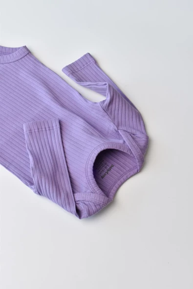 Bebek Uzun Kollu Body, %95 Organik Pamuk - %5 Elastan, Bebek ve Yenidoğan Serisi - CSYR4302 - 3