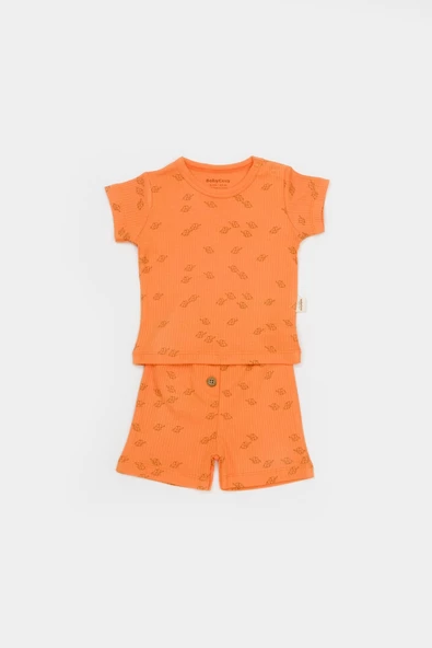 Bebek Şort ve Tişört Takımı, %50 Modal Kumaş - %50 Organik Pamuk, Bebek ve Yenidoğan Serisi - CSYM11705 - 3