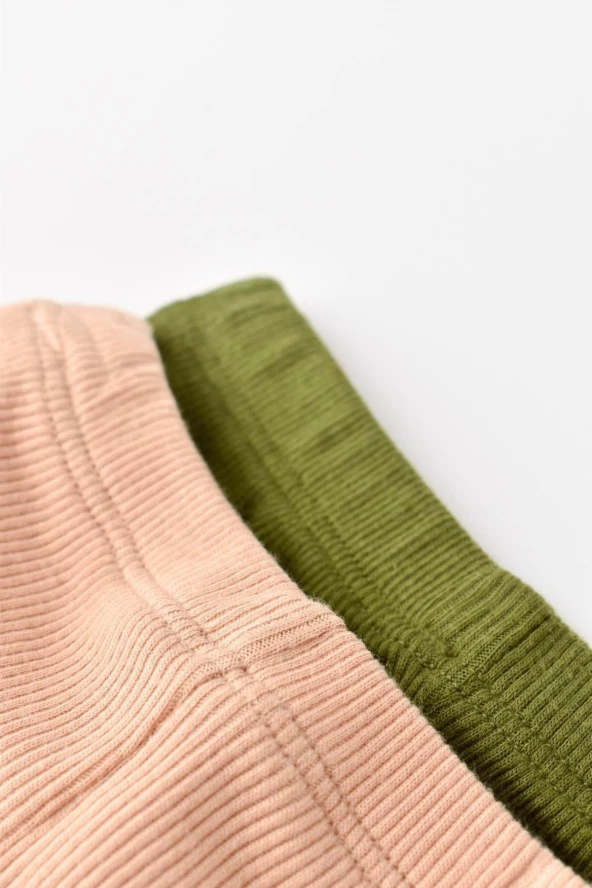 Bebek 2 Parça Pantolon, %50 Modal Kumaş - %50 Organik Pamuk, Bebek ve Yenidoğan Serisi - CSYM11611 - 3