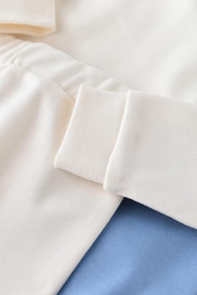 Bebek Pantolon ve Uzun Kollu Tişört Seti, %100 Organik Pamuk, Bebek ve Yenidoğan Serisi - CSY3028 - 5