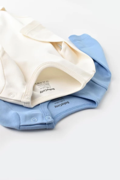 Bebek 2 Parça Uzun Kollu Body, %100 Organik Pamuk, Bebek ve Yenidoğan Serisi - CSY3024 - 3