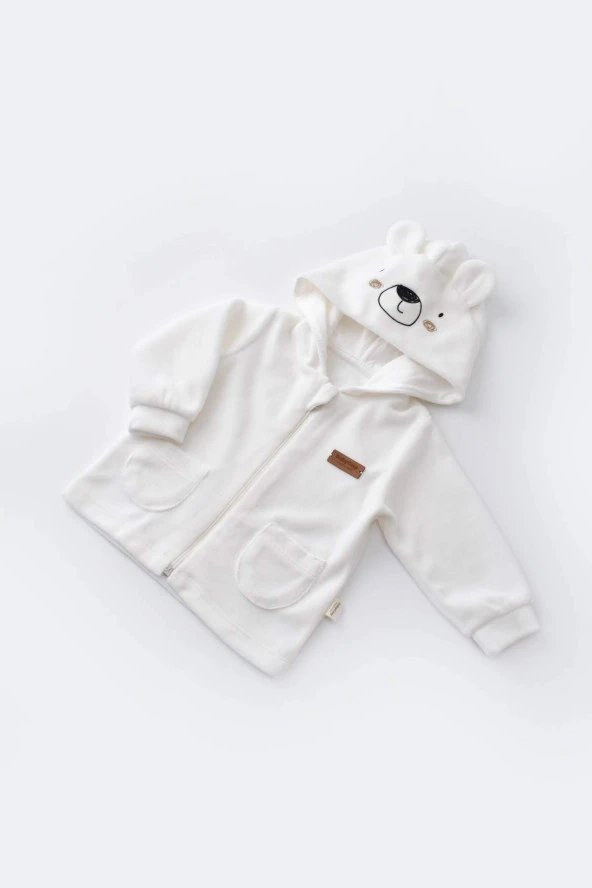 Kapşonlu Kadife Pantolon & Ceket Takım CSYK6014 - 2