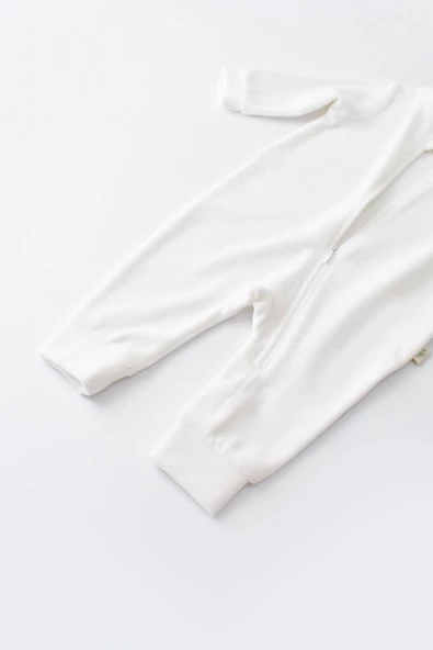 Bebek Kadife Fermuarlı Tulum, %80 Organik Pamuk, Bebek ve Yenidoğan Serisi - CSYK6027 - 2