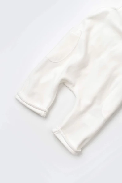 Bebek Kadife Salopet Tulum, %80 Organik Pamuk & %20 Polyester, Bebek ve Yenidoğan Serisi - CSYK6032 - 3