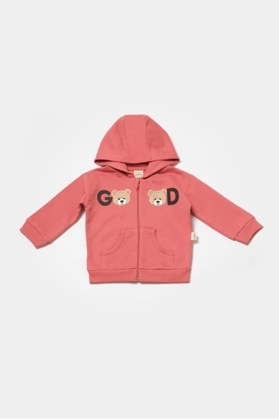 Bebek Kapüşonlu Ceket ve Pantolon Takımı, %100 Organik Pamuk, Bebek ve Yenidoğan Serisi - CSY8006 - 6