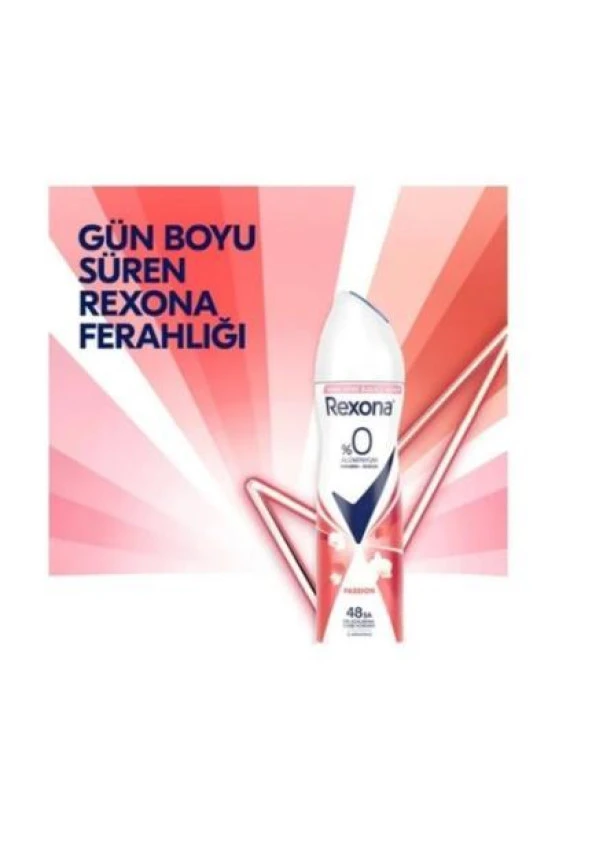 Rexona Kadın Sprey Deodorant Passion %0 Alüminyum 48 Saat 150 ml
