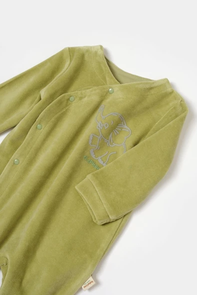 Bebek Ayaklı Tulum, %80 Organik Pamuk & %20 Polyester, Bebek ve Yenidoğan Serisi - CSYK6038 - 4