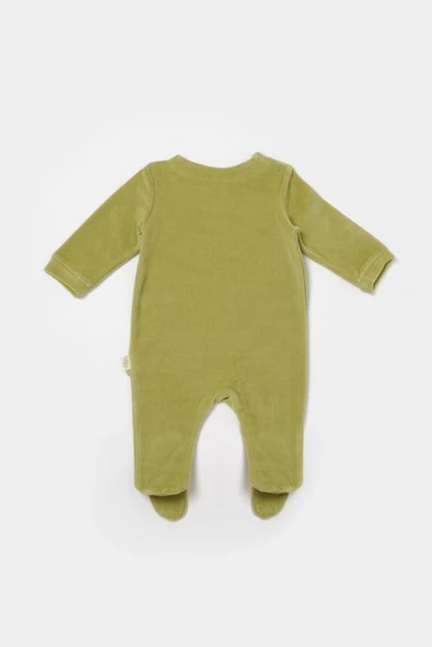 Bebek Ayaklı Tulum, %80 Organik Pamuk & %20 Polyester, Bebek ve Yenidoğan Serisi - CSYK6038 - 3