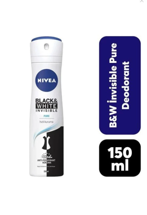 Nivea Deodorant Kadın Pure Invisible 150 ml