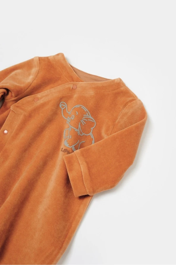 Bebek Ayaklı Tulum, %80 Organik Pamuk & %20 Polyester, Bebek ve Yenidoğan Serisi - CSYK6039 - 3