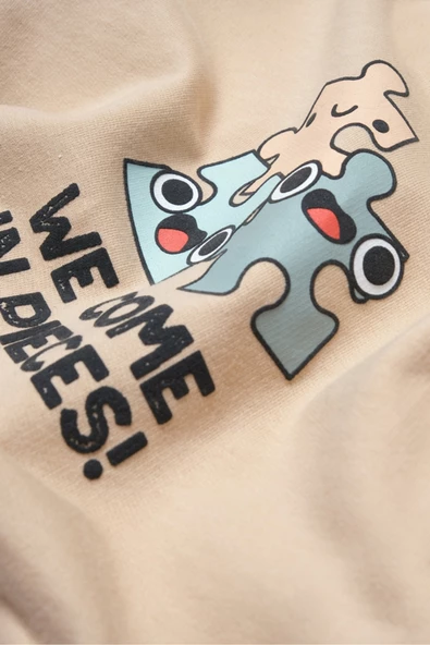 Bebek Uzun Kollu Tişört ve Pantolon Takımı, %100 Organik Pamuk, Bebek ve Yenidoğan Serisi - CSY8027 - 4