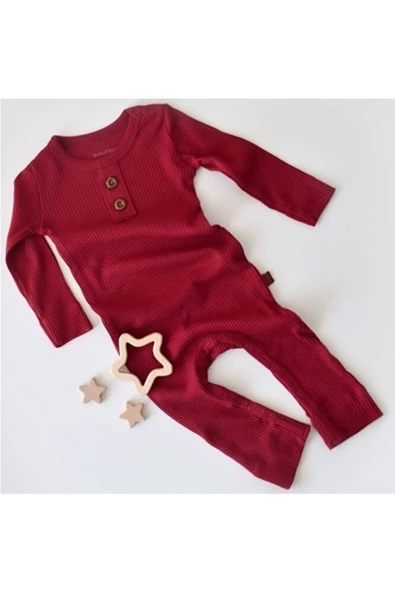 Bebek Uzun Kollu Tulum, %50 Modal Kumaş - %50 Organik Pamuk, Bebek ve Yenidoğan Serisi - CSYM11410