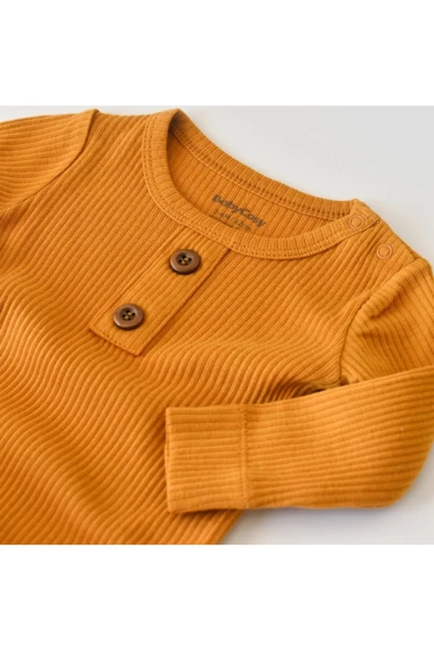 Bebek Uzun Kollu Tulum, %50 Modal Kumaş - %50 Organik Pamuk, Bebek ve Yenidoğan Serisi - CSYM11408 - 6