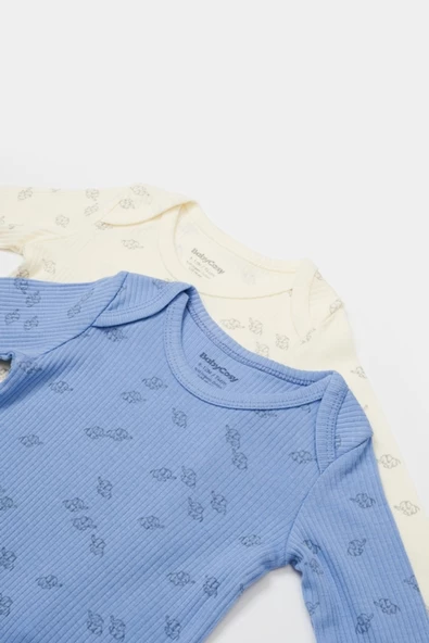 Bebek 2 Parça Uzun Kollu Body, %50 Modal Kumaş - %50 Organik Pamuk, Bebek ve Yenidoğan Serisi - CSYM11315 - 6