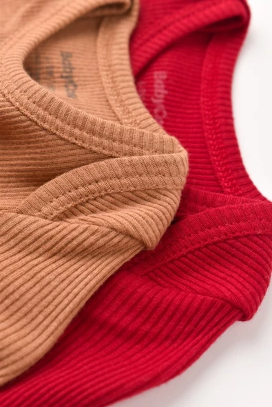 Bebek 2 Parça Uzun Kollu Body, %50 Modal Kumaş - %50 Organik Pamuk, Bebek ve Yenidoğan Serisi - CSYM11311 - 3