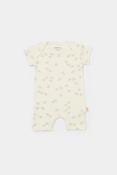 Bebek 2'li Kısa Kollu Tulum, %50 Modal Kumaş - %50 Organik Pamuk, Bebek ve Yenidoğan Serisi - CSYM11425 - 3