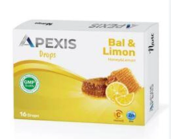 Apexis Pastil Bal & Limon Aromalı 16 lı