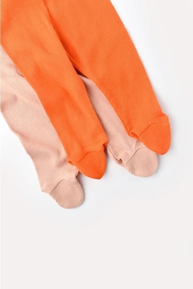 Bebek 2'li Patikli Pantolon, %50 Modal Kumaş - %50 Organik Pamuk, Bebek ve Yenidoğan Serisi - 6