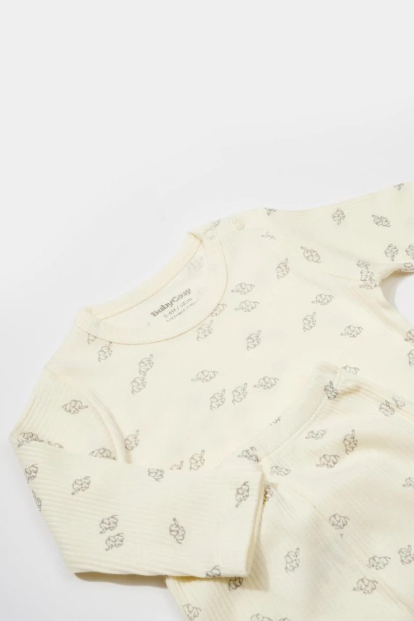 Organik Modal Fil Baskılı 3 Lü Set csym25500 - 2