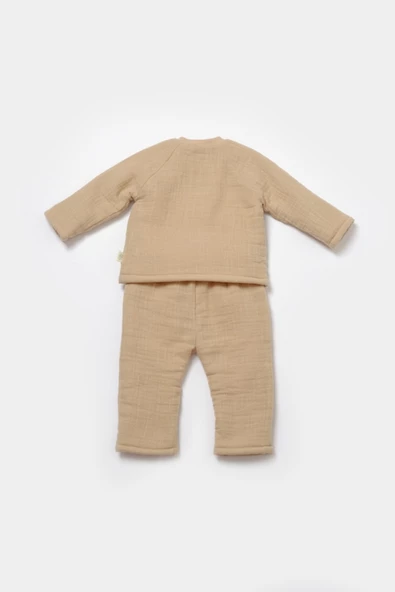 Bebek Uzun Kollu Tişört ve Pantolon Takım, %100 Pamuk, Bebek ve Yenidoğan Serisi - CSYM7023 - 3